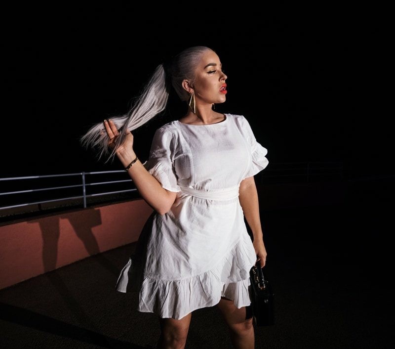 all white