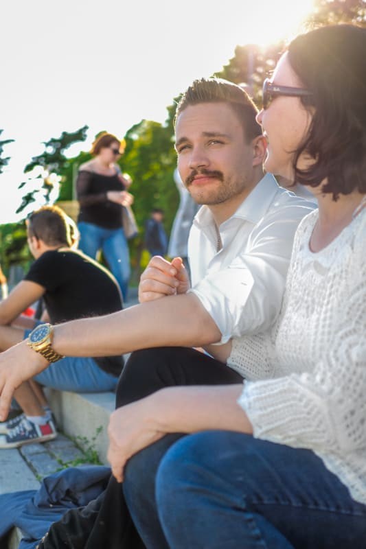 jälkkäri rannalla