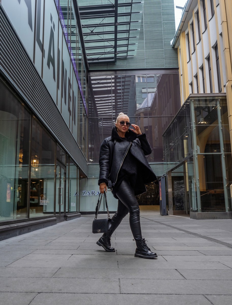 leather with leather