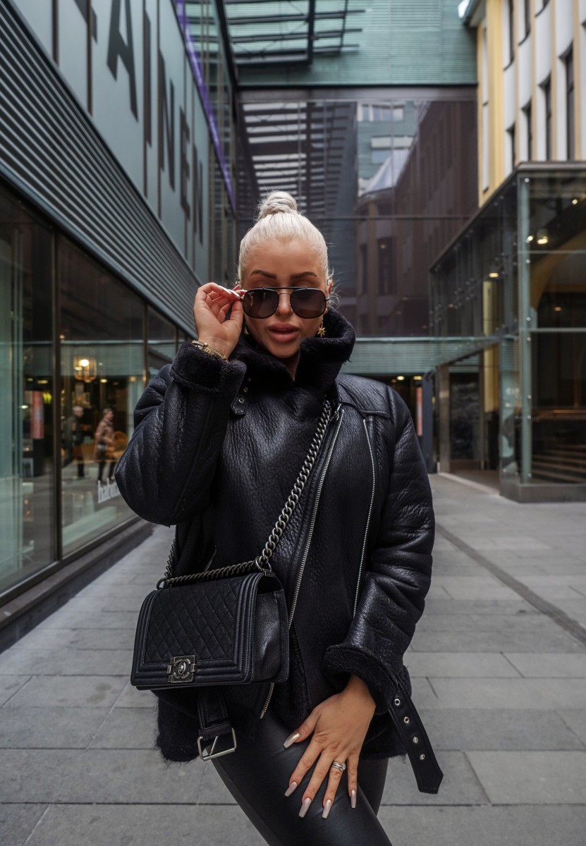 leather with leather