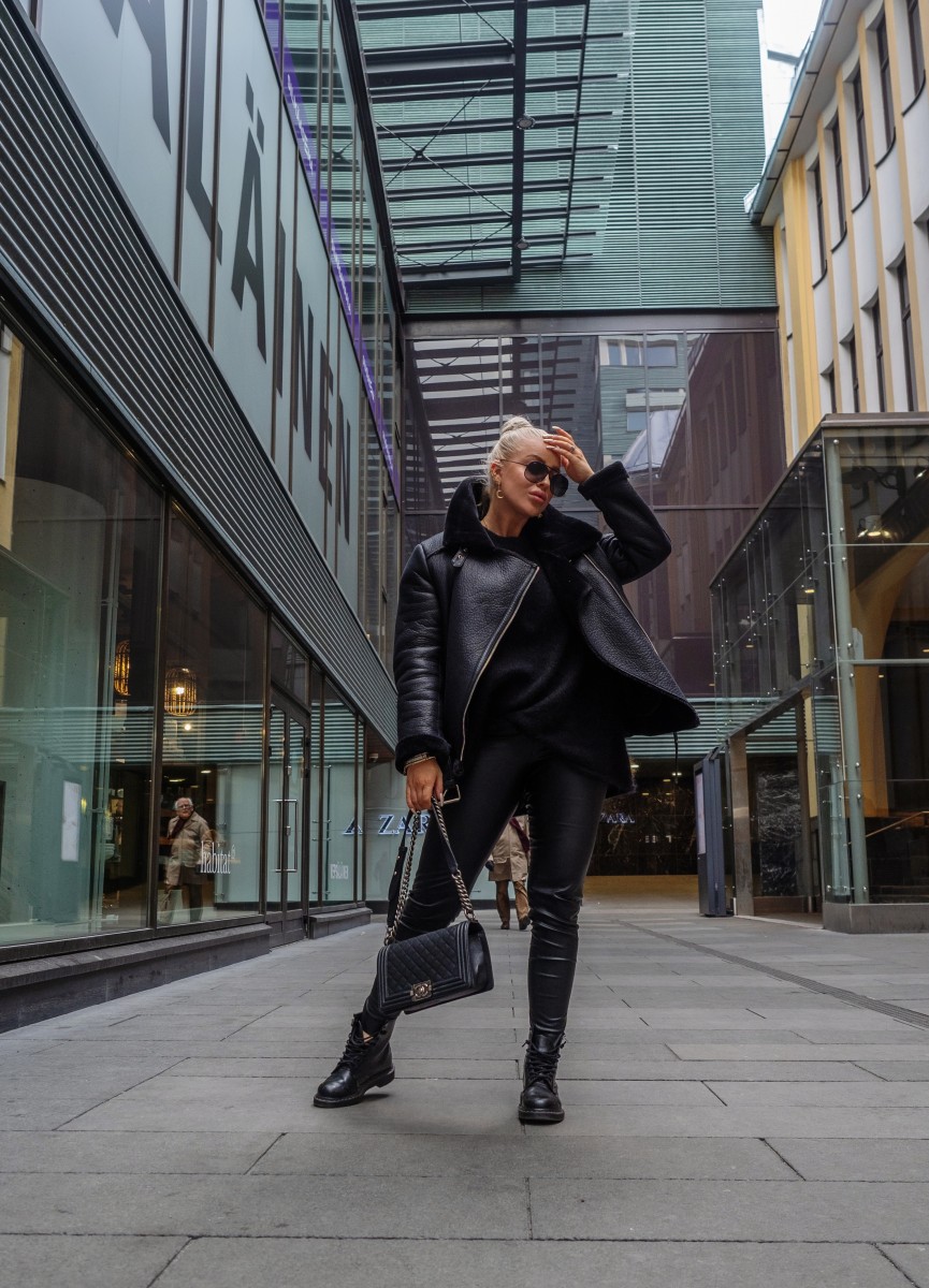 leather with leather