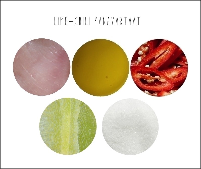 Lime-chili kanavartaat ja jogurttikastike